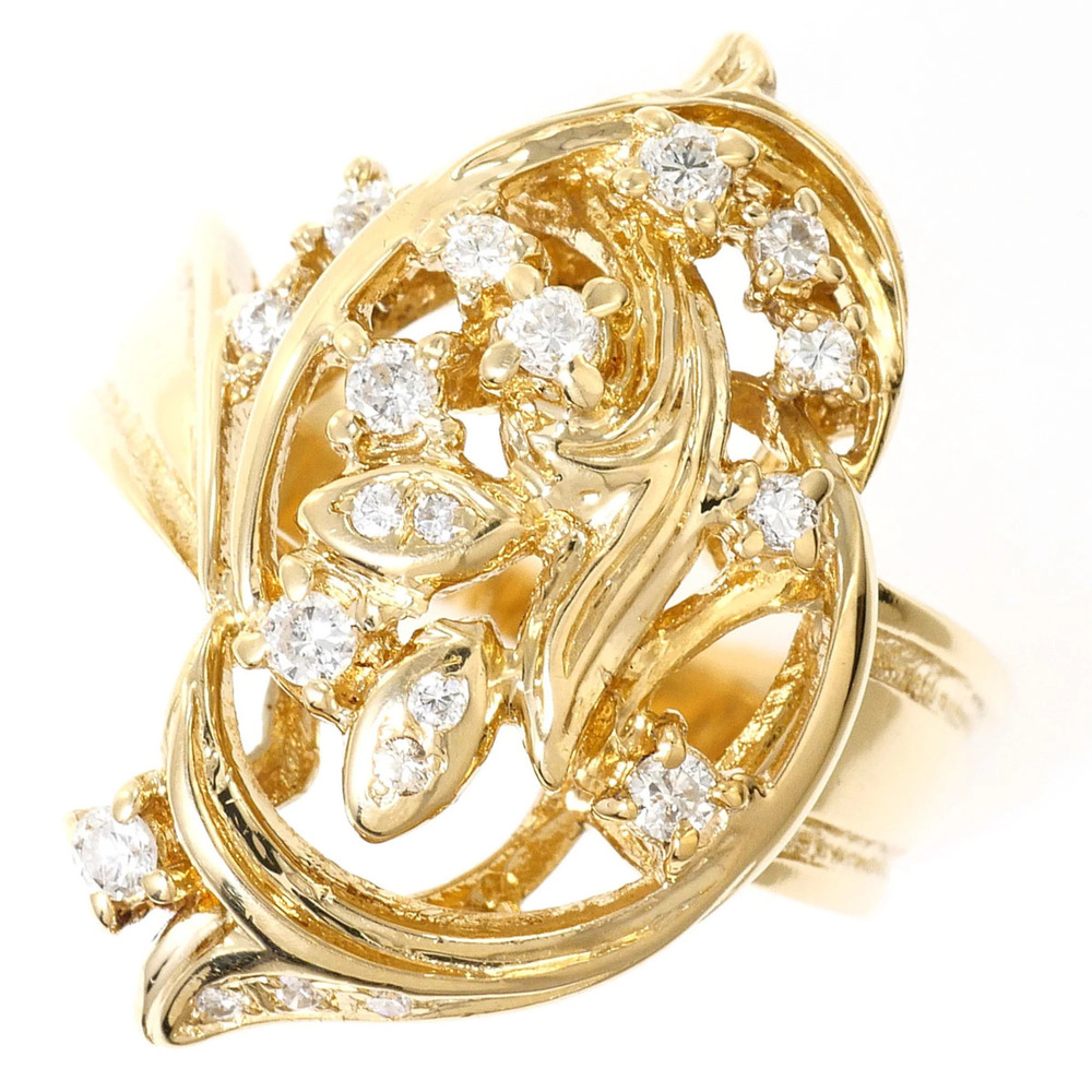 VINTAGE 18k Gold Diamond Ring